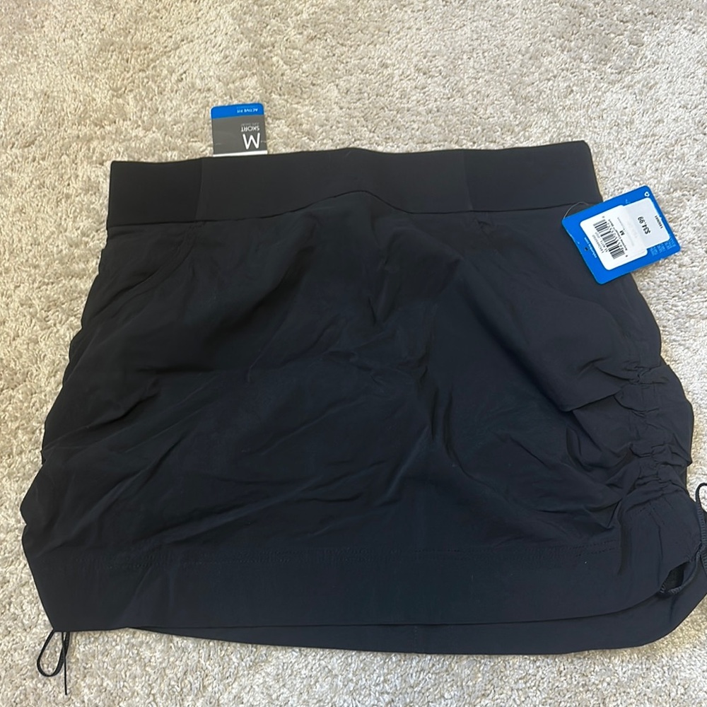 Columbia Black Skort with Adjustable Drawstring